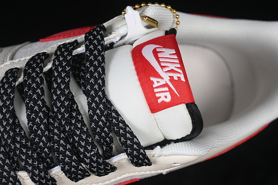 Nike [QW5288-135]-[AIR FORCE 1 07 LOW BEIGE/WHITE/BLACK/RED]-[WOMAN:36-39]-[MAN:40-45] - Image 9