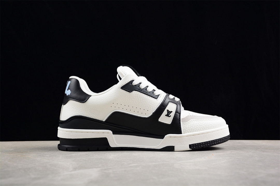 Louis Vuitton [LOUIS VUITTON TRAINER SNEAKER LOW LV WHITE/BLACK]-[WOMAN:35-39]-[MAN:40-45] - Image 13