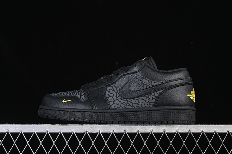 Jordan AIR Jordan 1 LOW ELEPHANT CASUAL SHOES BLACK/GREY · IM6568-010, photo 1