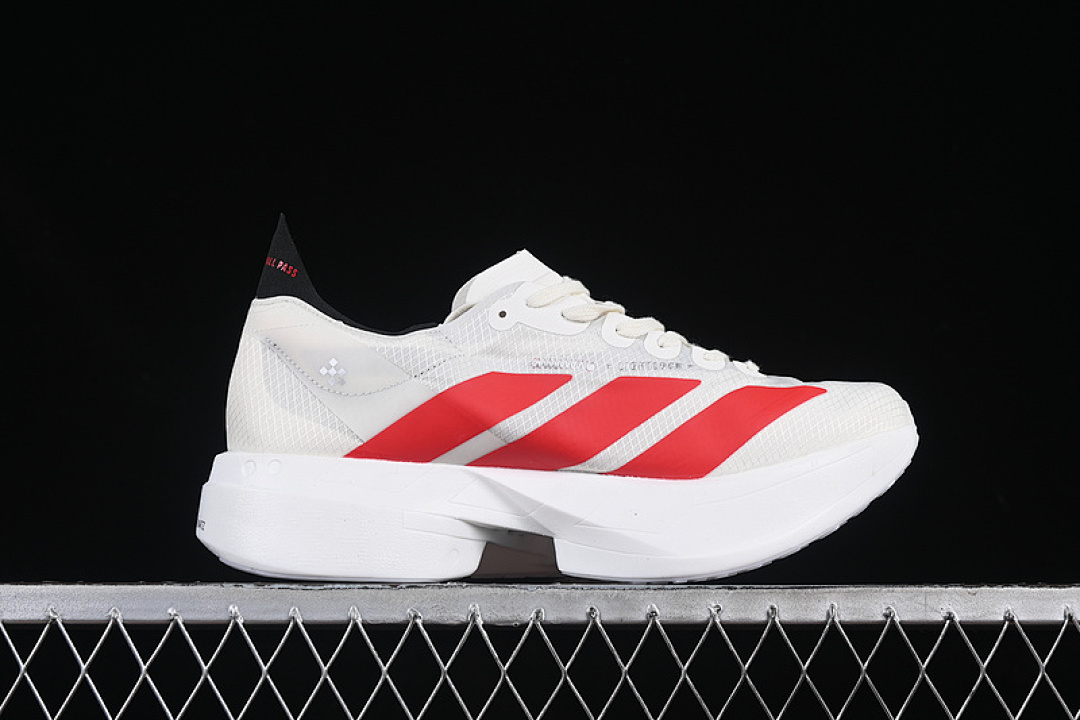 Adidas [JR6363]-[ADIZERO ADIOS 4 M WHITE/GREY/RED]-[WOMAN:36-39]-[MAN:40-45] - Image 16