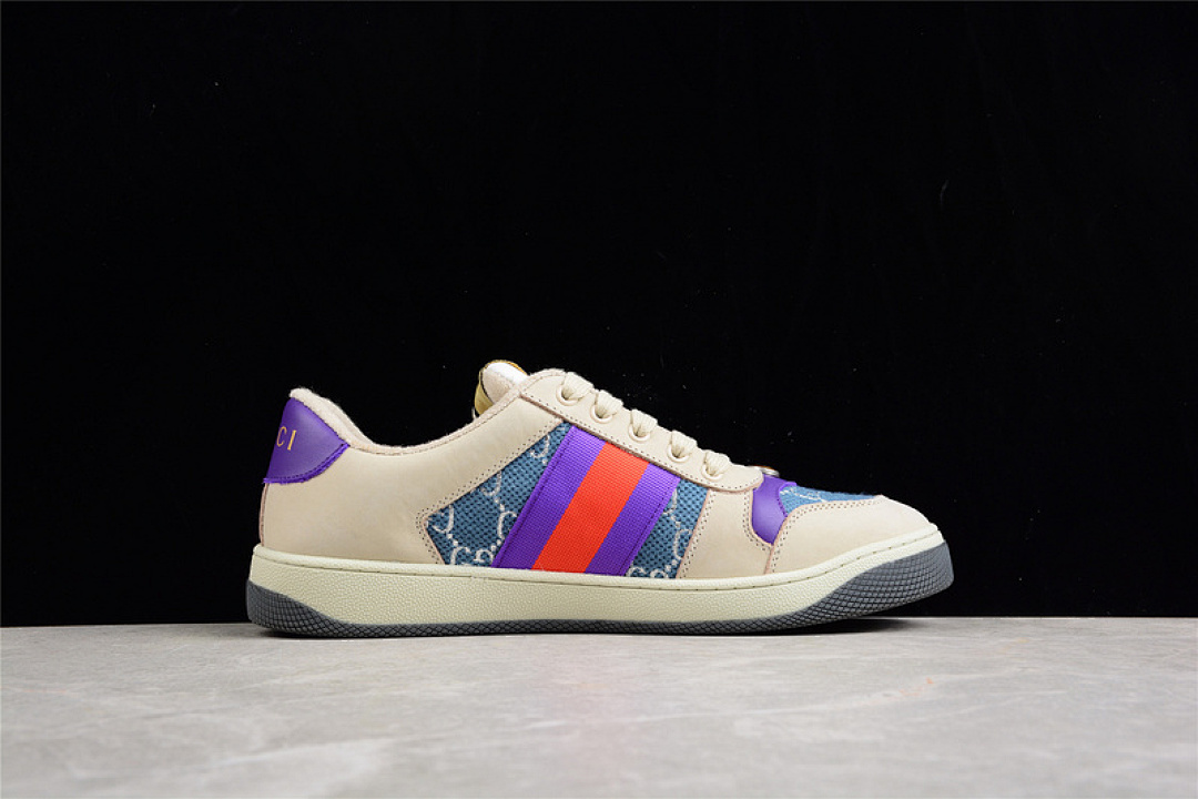 Gucci [GU*CCI DISTRESSED SCREENER SNEAKER BEIGE/PURPLE/RED]-[WOMAN:35-39]-[MAN:40-45] - Image 13