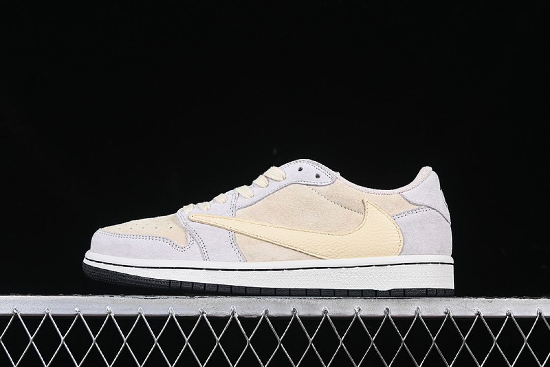 Jordan [DM7866-812]-[TRAVIS SCOTT X AIR JORDAN 1 LOW OG GREY/YELLOW]-[WOMAN:36-39]-[MAN:40-47.5], photo 1