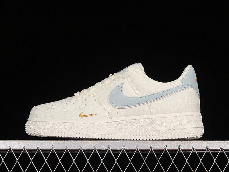 Nike Nike AIR FORCE 1 LOW BEIGE/ICE BLUE-GOLD · MN5696-009, photo 1