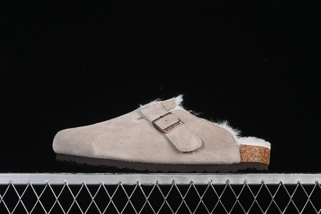 Birkenstock Birkenstock [ AUTUMN AND WINTER FLEECE COLLECTION GRAYISH BROWN/BLACK]-[WOMAN:35-39]-[MAN:40-45], photo 1