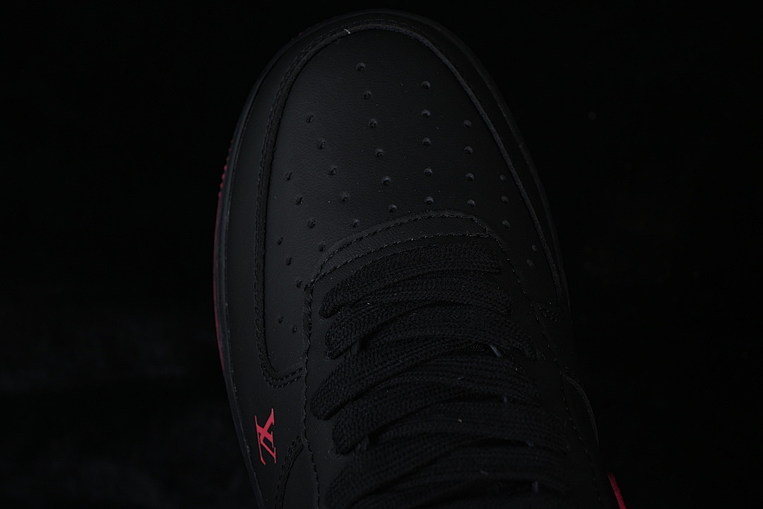 Nike [FV3694-102]-[AIR FORCE 1 07 LOW CASUAL SNEAKERS RED/BLACK]-[WOMAN:36-39]-[MAN:40-45] - Image 9