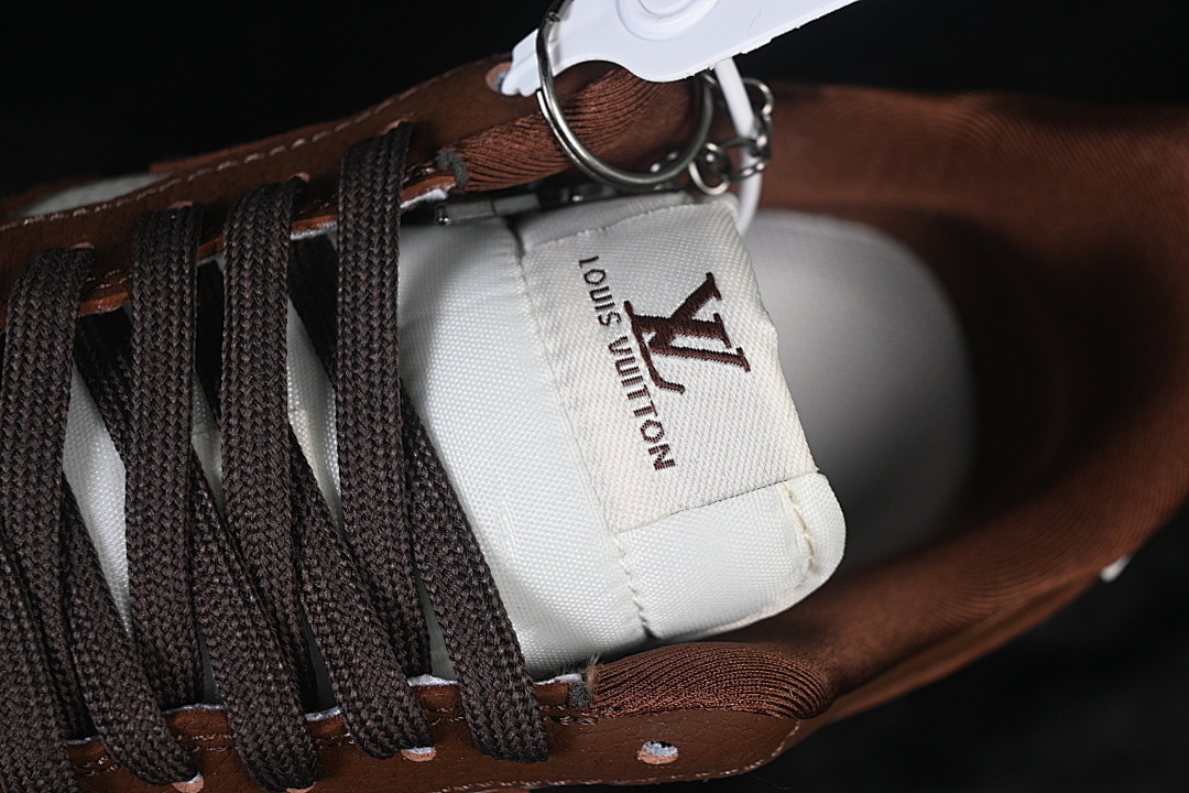 Nike [DF0188-127]-[AIR FORCE 1 07 LOW CASUAL SNEAKERS WHITE/BROWN]-[WOMAN:36-39]-[MAN:40-45] - Image 9