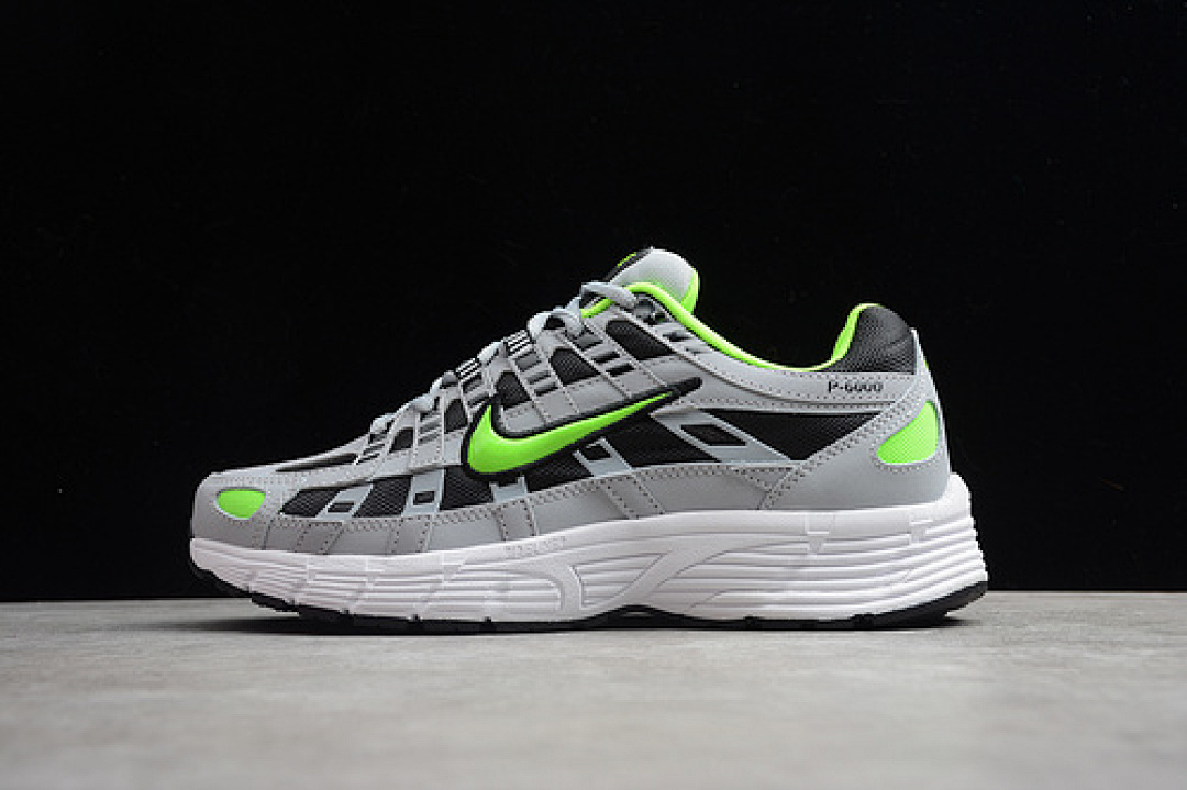 Nike Nike P-6000 WOLF GREY/BLACK-WHITE-ELECTRIC GREEN · CD6404-005, photo 1