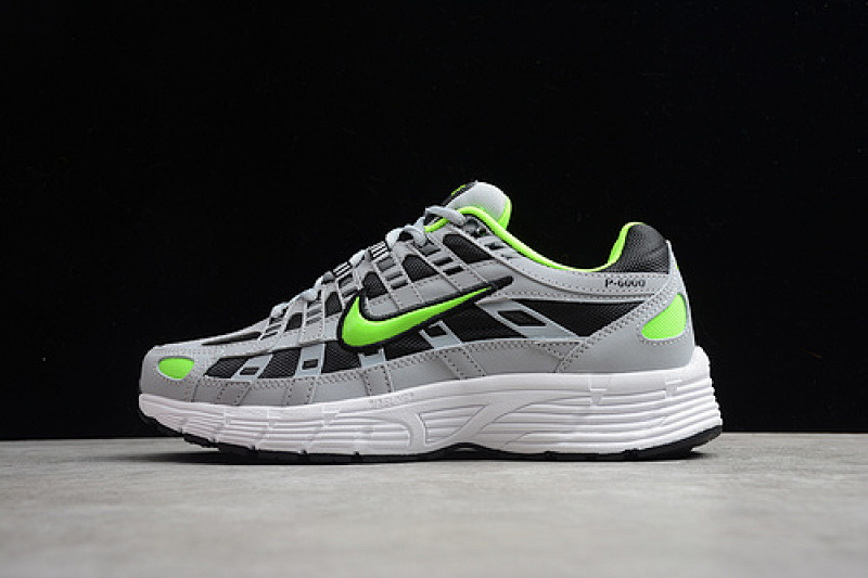 Nike Nike P-6000 WOLF GREY/BLACK-WHITE-ELECTRIC GREEN · CD6404-005, photo 1