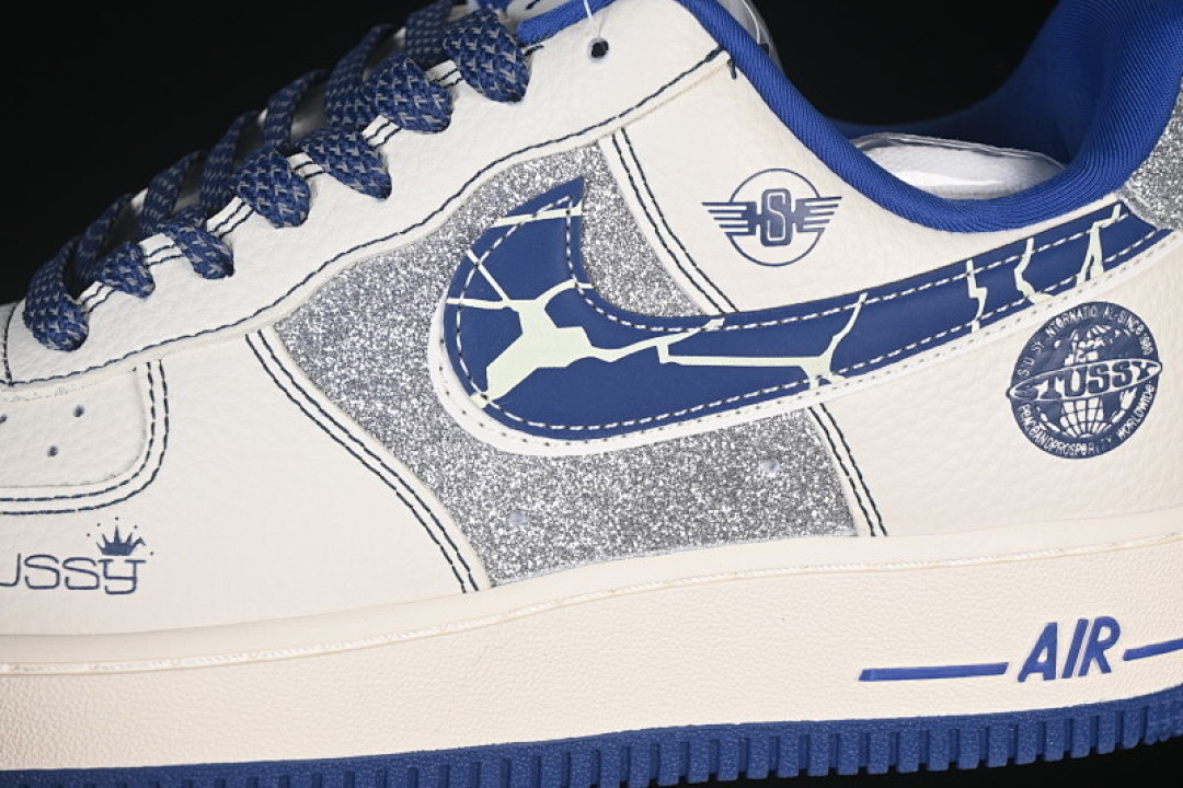 Nike [DD1982-306]-[AIR FORCE 1 07 LOW CASUAL SNEAKERS NAVY BLUE/WHITE]-[WOMAN:36-39]-[MAN:40-45] - Image 7