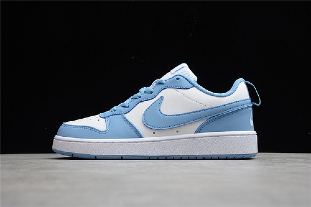 Unbranded [BQ5548-110]-[COURT BOROUGH LOW 2 UNC UNIVERSITY BLUE/WHITE/WHITE]-[WOMAN:36-39]-[MAN:40-45], photo 1