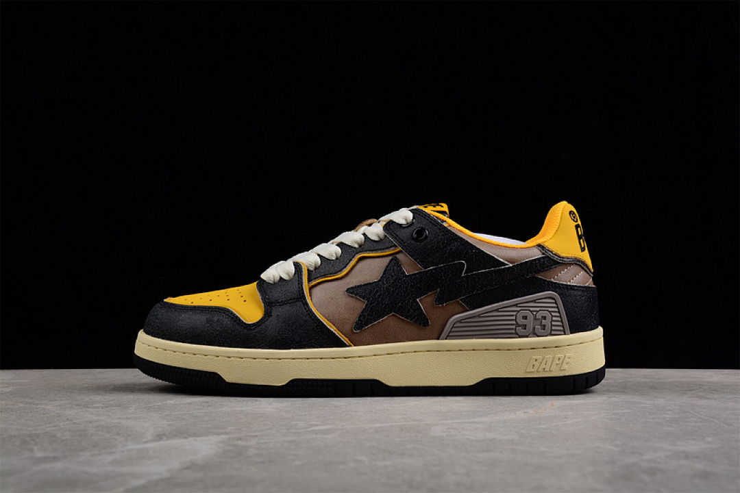 Bape [BAPE SK8 STA TO NIGO SNEAKERS BLACK/BROWN/YELLOW]-[WOMAN:36-39]-[MAN:40-45], photo 1