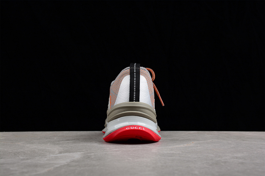 Gucci [680903UF3101270]-[GU*CCI KNIT SNEAKERS GREY/GREY/ORANGE]-[WOMAN:36-39]-[MAN:40-46] - Image 10