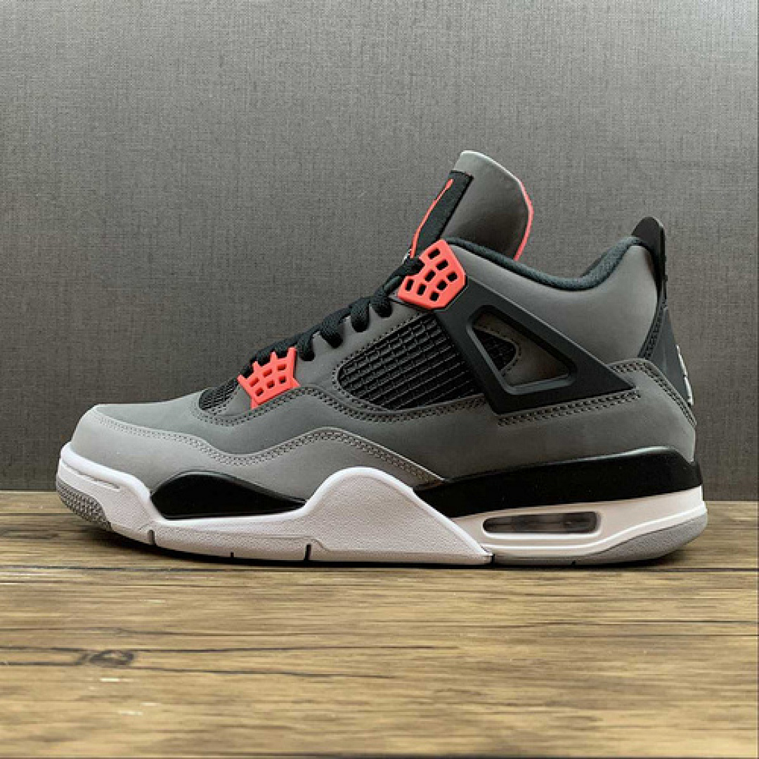 Jordan AIR Jordan 4 RETRO DARK GREY/INFRARED 23/BLACK/CEMENT GREY · DH6927-061, photo 1