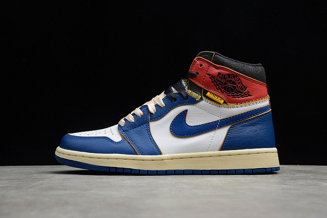 Jordan UNION LA AIR Jordan 1 RETRO HIGH NRG WHITE/STORM BLUE/VARSITY RED/BLACK · BV1300-146, photo 1