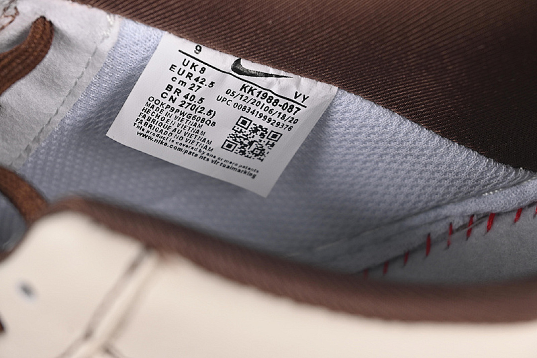 Nike [KK1988-087]-[AIR FORCE 1 07 LOW LV WHITE/BROWN]-[WOMAN:36-39]-[MAN:40-45] - Image 6