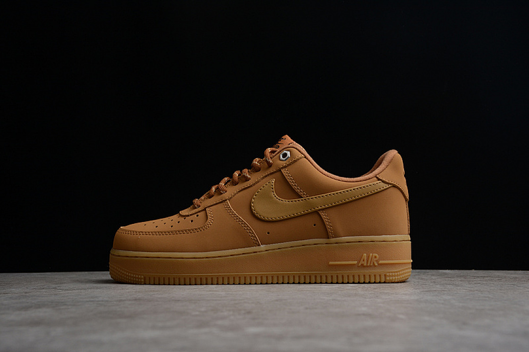 Nike Nike AIR FORCE 1 LOW 2019 FLAX/GUM LIGHT BROWN/BLACK/WHEAT · CJ9179-200, photo 1
