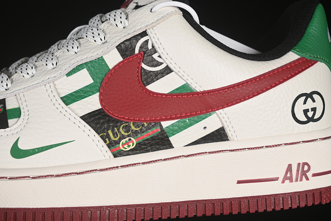 Nike [LW9279-012]-[AIR FORCE 1 07 LOW WHITE/RED/GREEN]-[WOMAN:36-39]-[MAN:40-45] - Image 8