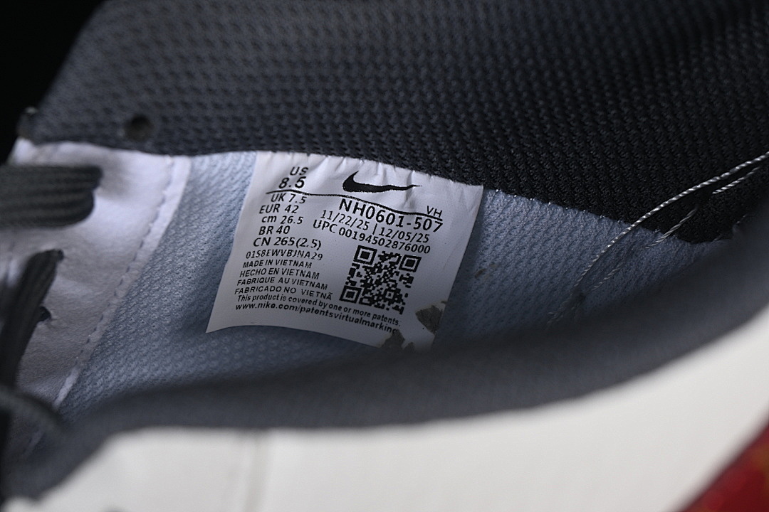 Nike [NH0601-507]-[AIR FORCE 1 07 LOW CASUAL SNEAKERS WHITE/RED/GREY/GOLD]-[WOMAN:36-39]-[MAN:40-45] - Image 6