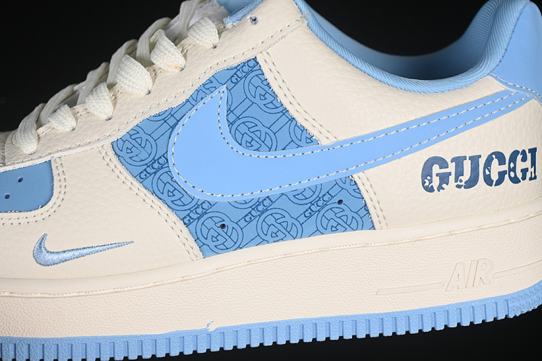 Nike [DF0188-067]-[AIR FORCE 1 07 LOW WHITE/BLUE]-[WOMAN:36-39]-[MAN:40-45] - Image 5