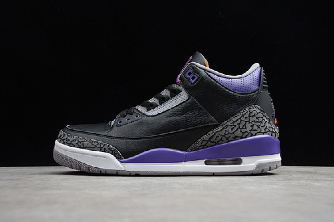 Jordan [CT8532-050]-[AIR JORDAN 3 RETRO BLACK/CEMENT GREY-WHITE-COURT PURPLE]-[MAN:40-47], photo 1