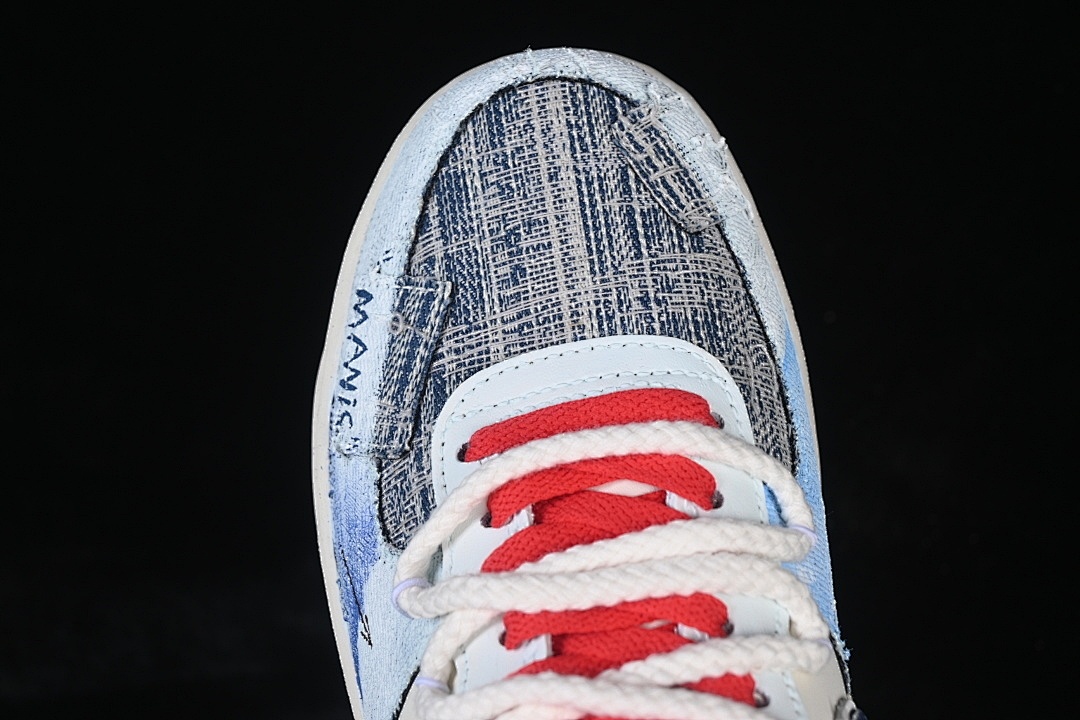 Nike [FB0607-707]-[AIR FORCE 1 07 LOW WHITE/BLUE/BLACK]-[WOMAN:36-39]-[MAN:40-45] - Image 10