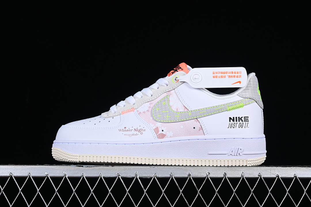 Nike [FB1853-111]-[AIR FORCE 1 07 LOW LV8 JUST STITCH IT WHITE/COCONUT MILK/MOUNTAIN (WHITE]), photo 1