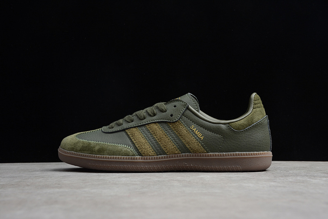 Adidas [BD7526]-[SAMBA OG FT SHOES NIGHT CARGO/GOLD METALIC]-[MAN:40-45], photo 1