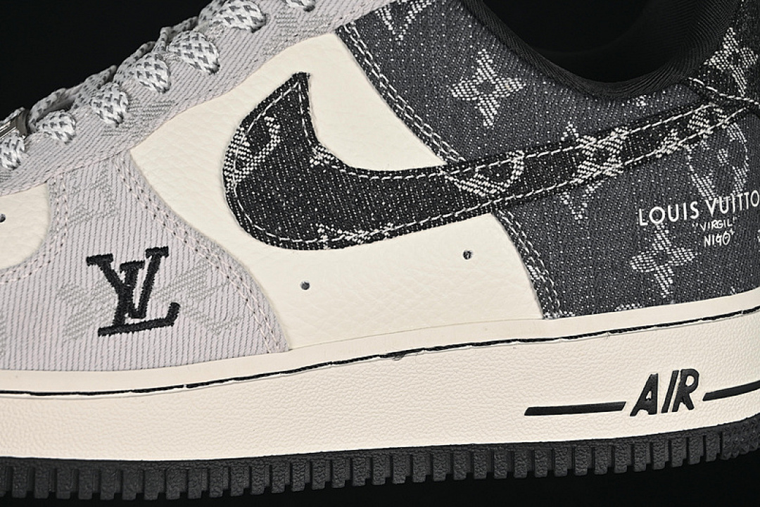 Nike [SC0601-550]-[AIR FORCE 1 07 LOW LV WHITE/BLACK/GREY]-[WOMAN:36-39]-[MAN:40-45] - Image 8