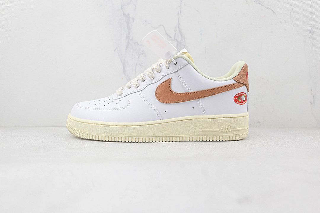 Nike [DJ9943-101]-[AIR FORCE 1 LOW 07 WHITE/WHITE/LIGHT KHAKI]-[WOMAN:35.5-39]-[MAN:40-45], photo 1