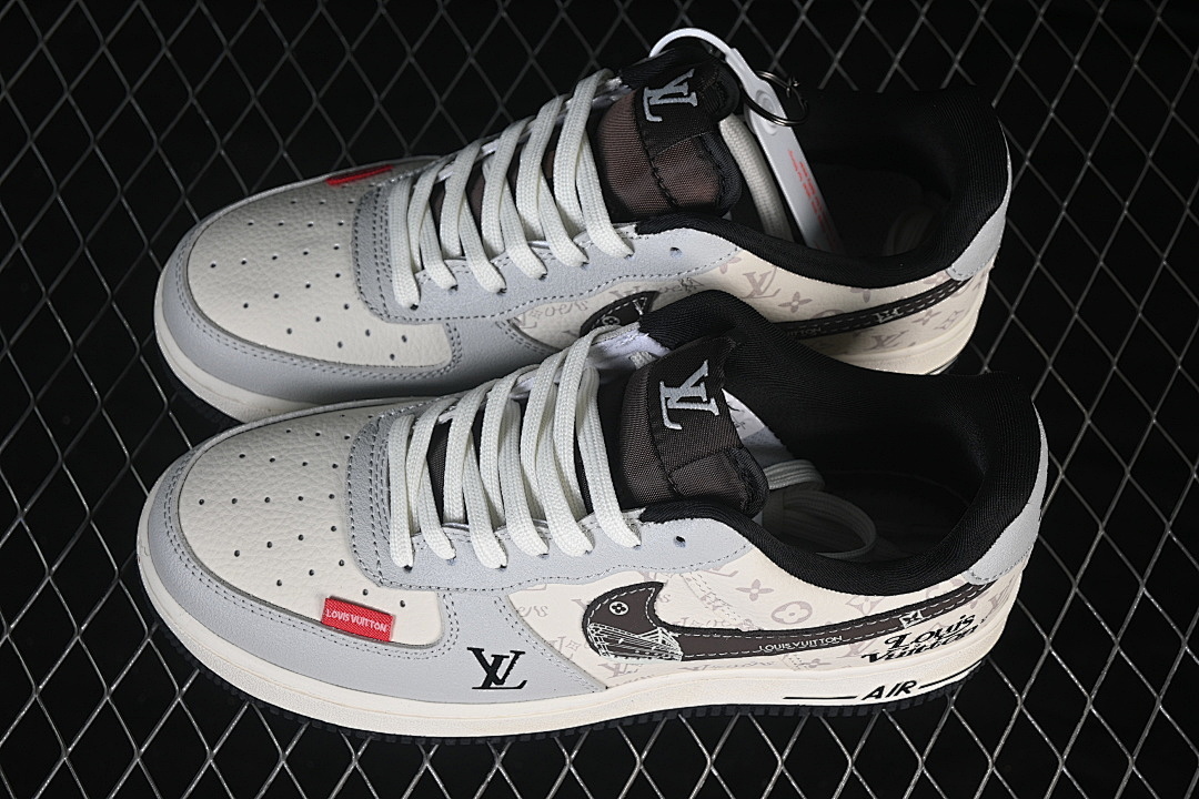 Nike [DF0188-138]-[AIR FORCE 1 07 LOW CASUAL SNEAKERS WHITE/GREY/BLACK]-[WOMAN:36-39]-[MAN:40-45] - Image 11