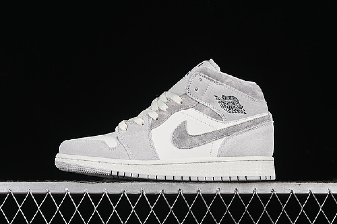 Jordan [FQ7720-002]-[AIR JORDAN 1 MID NEUTRAL GREY/SAIL/SMOKE GREY]-[WOMAN:36-39]-[MAN:40-46], photo 1