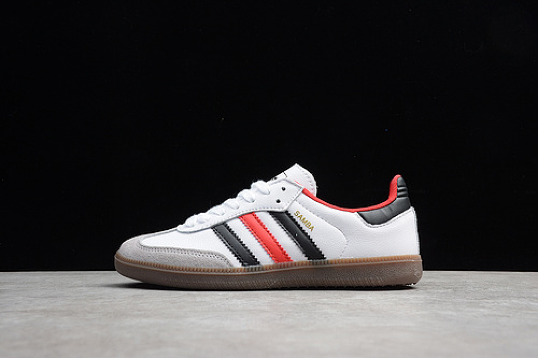 Adidas Adidas SAMBA OG SHOES CLOUD WHITE/BLACK/RED · B75809, photo 1