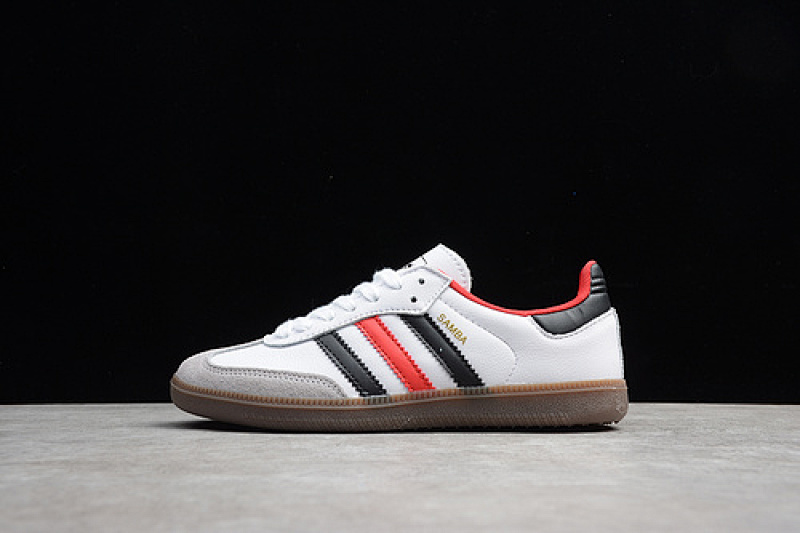 Adidas Adidas SAMBA OG SHOES CLOUD WHITE/BLACK/RED · B75809, photo 1