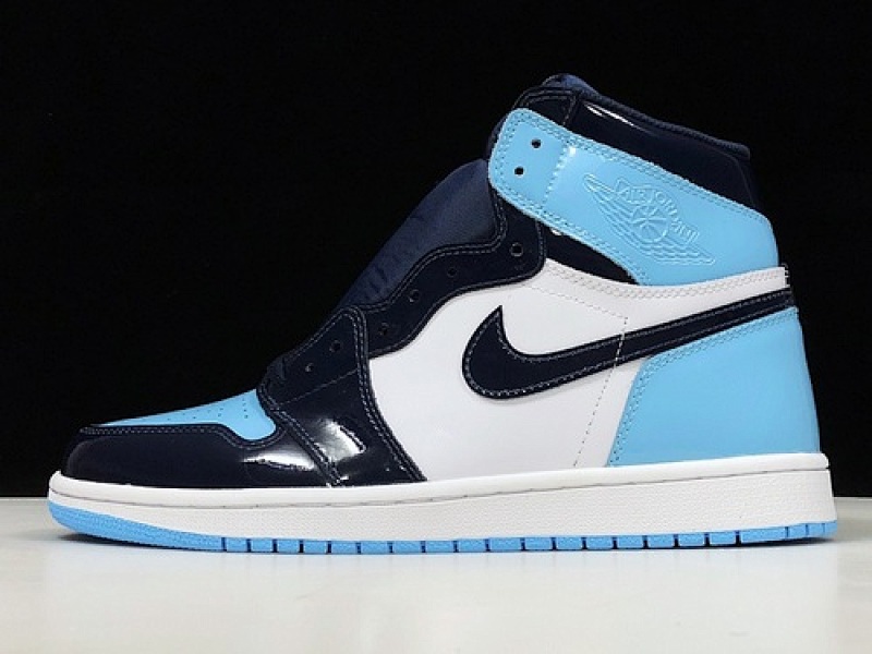 Jordan AIR Jordan 1 HIGH OG UNC PATENT LEATHER OBSIDIAN/BLUE/WHITE · CD0461-401, photo 1