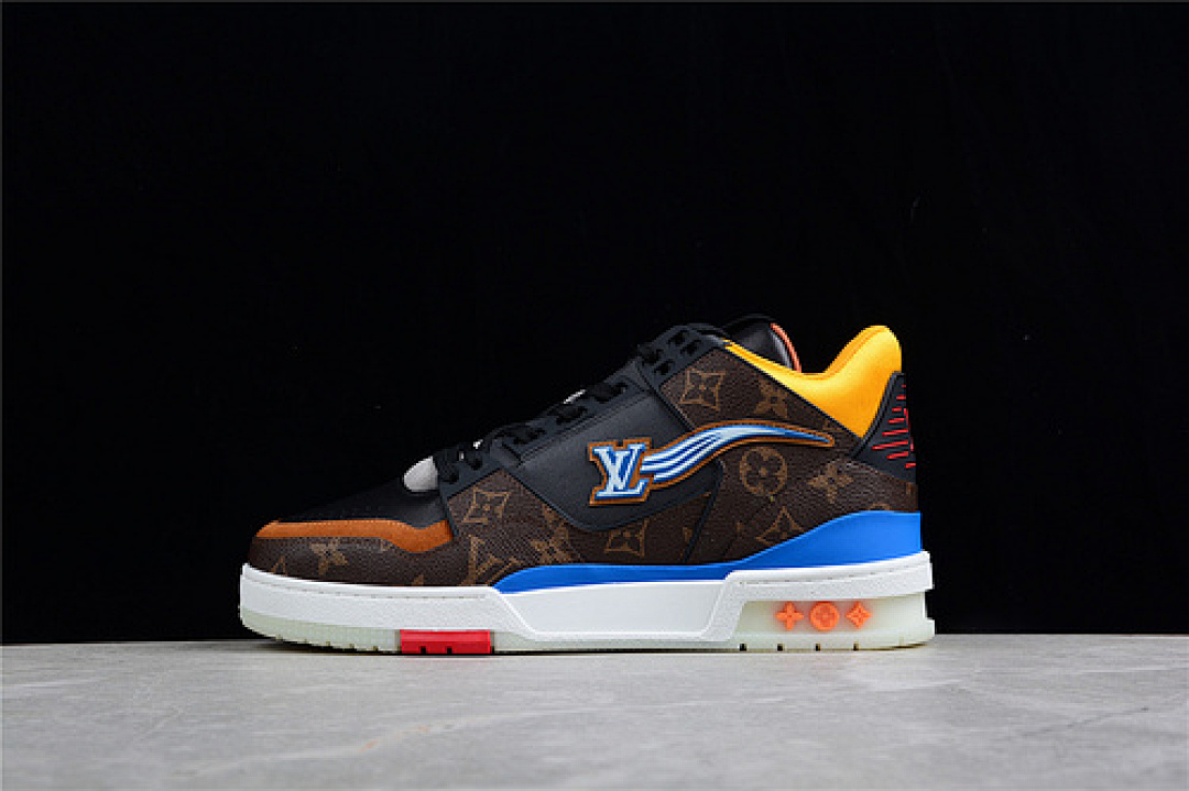 Louis Vuitton Louis Vuitton [L*V TRAINER 21SS SNEAKERS BROWN/YELLOW/WHITE]-[MAN:39-45], photo 1