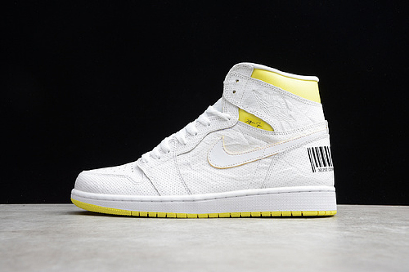 Jordan ST AIR Jordan 1 HIGH OG FIRST CLASS FLIGHT WHITE/YELLOW · 555088-170, photo 1
