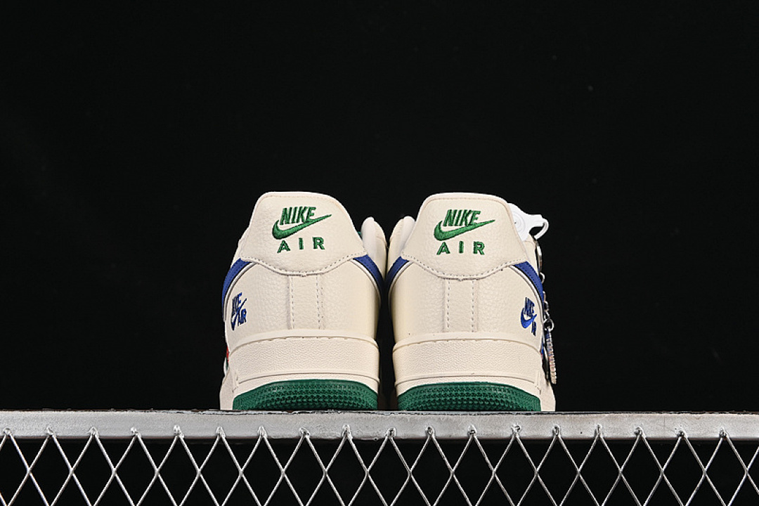 Nike [KJ1688-001]-[AIR FORCE 1 07 LOW WHITE/GREEN/BLUE]-[WOMAN:36-39]-[MAN:40-45] - Image 14