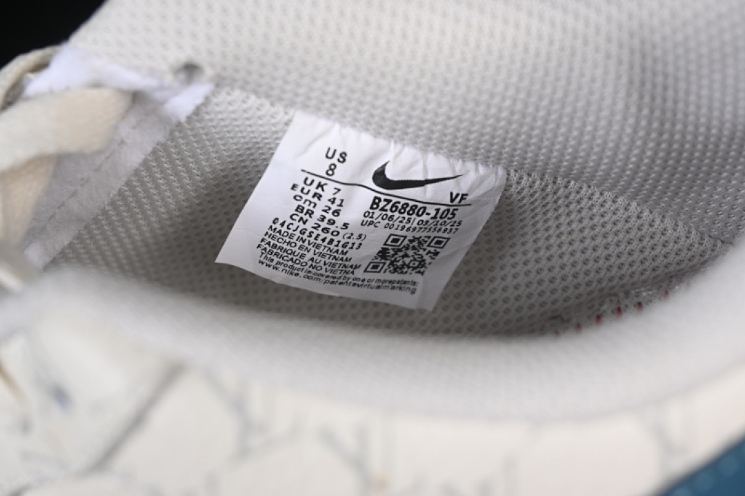 Nike [BZ6880-105]-[AIR FORCE 1 07 LOW LV WHITE/BLUE]-[WOMAN:36-39]-[MAN:40-45] - Image 5