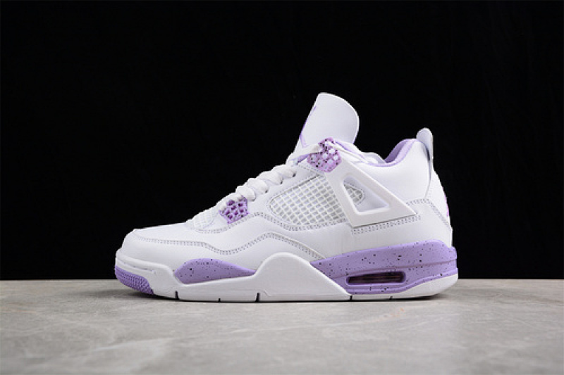 Jordan AIR Jordan 4 GS CACAO WOW WHITE/PURPLE · CT8527-115, photo 1