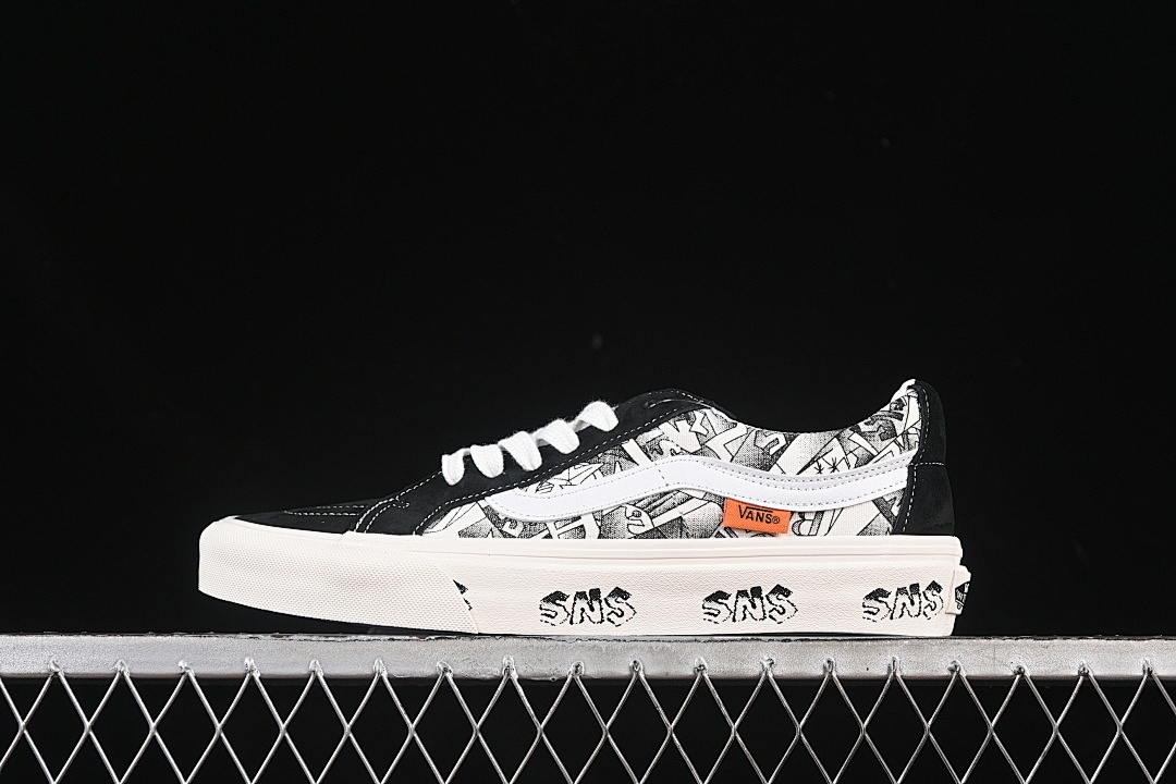 Unbranded [VN0A4UUK2V4]-[ANTI-SLIP CASUAL SKATEBOARD SHOES BLACK/WHITE]-[WOMAN:35-39]-[MAN:40-44], photo 1