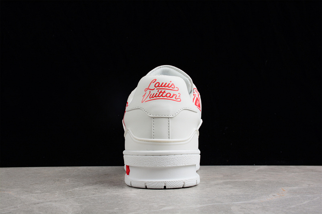 Louis Vuitton [L*V LOW SHOES WHITE/WHITE/RED]-[MAN:38-45] - Image 14