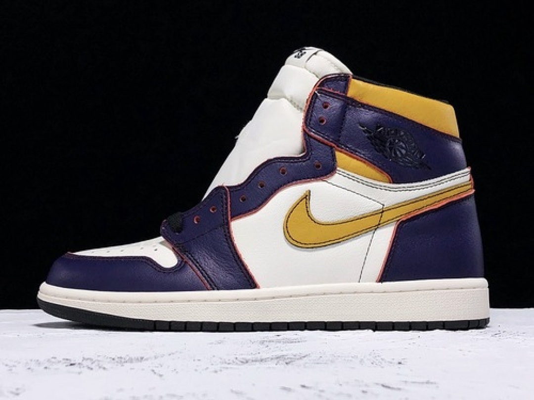 Jordan [CD6578-507]-[OG AIR JORDAN 1 RETRO HIGH OG LA TO CHICAGO PURPLE/GOLD], photo 1