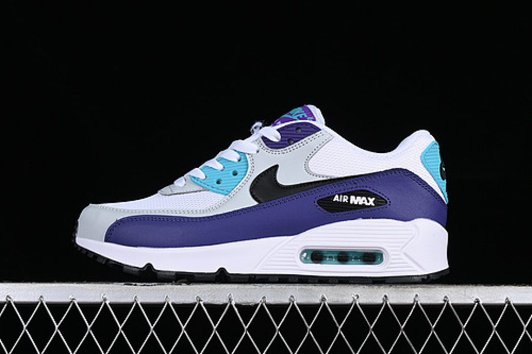 Purple [AJ1285-103]-[AIR MAX 90 WHITE/BLACK/GREY/BLUE/PURPLE]-[WOMAN:36-39]-[MAN:40-45], photo 1