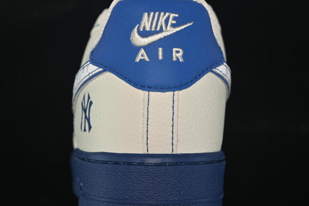 Nike [KJ1688-010]-[AIR FORCE 1 07 LOW MLB BEIGE/BLUE]-[WOMAN:36-39]-[MAN:40-45] - Image 7