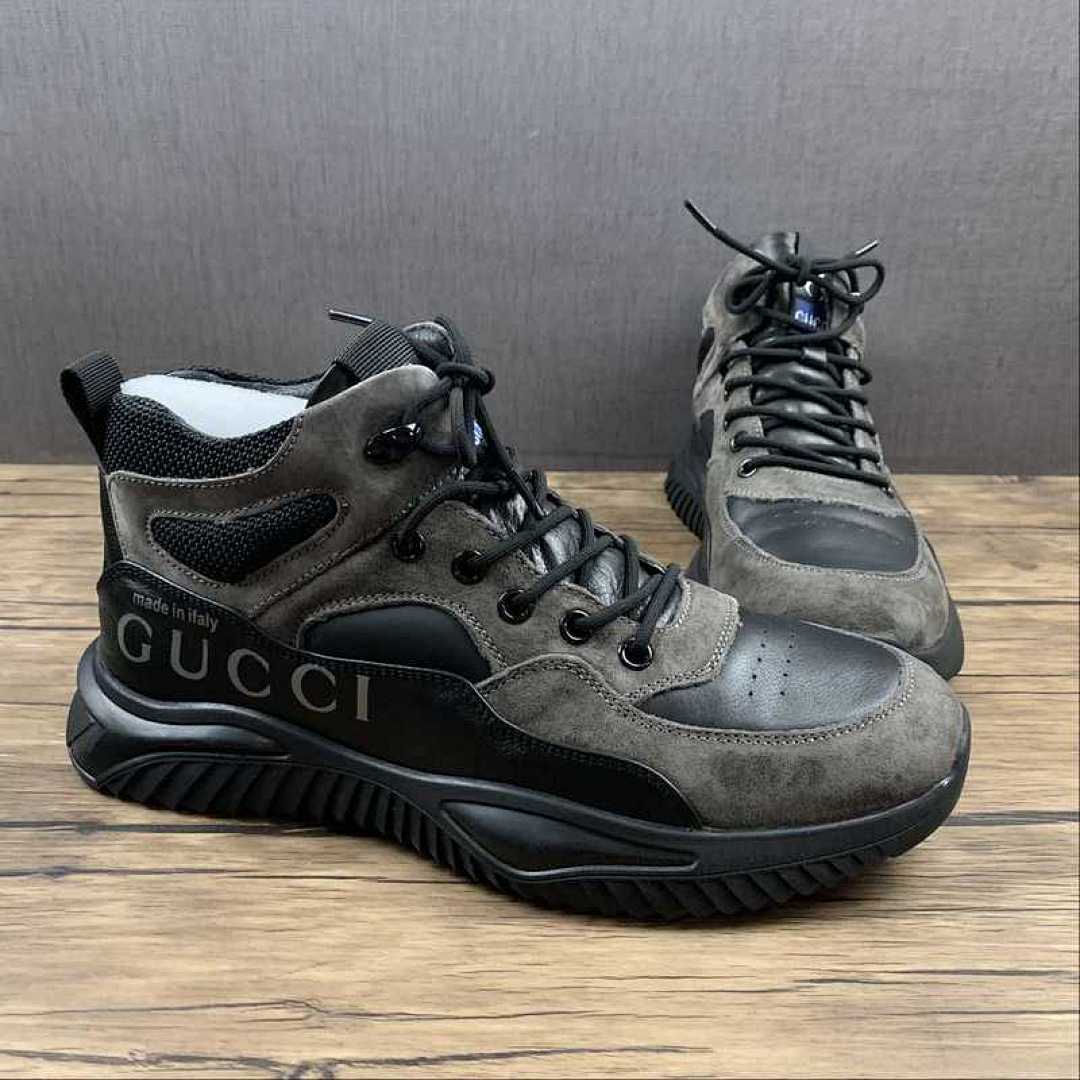 Gucci [GU*CCI ORIGINAL BOOTS BROWN/BROWN/BLACK]-[UNISEX:38-44] - Image 12