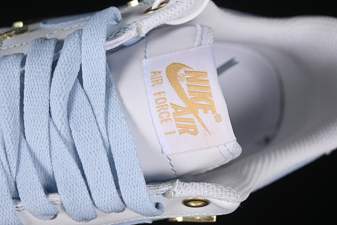 Nike [ZH0316-084]-[AIR FORCE 1 07 LOW WHITE/BLUE/GOLD]-[WOMAN:36-39]-[MAN:40-45] - Image 9