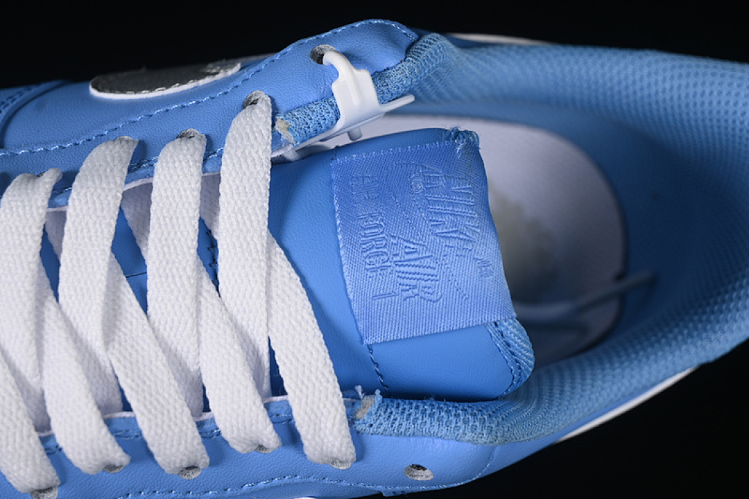 Nike [ZH0316-070]-[AIR FORCE 1 07 LOW WHITE/BLUE/SILVER]-[WOMAN:36-39]-[MAN:40-45] - Image 9