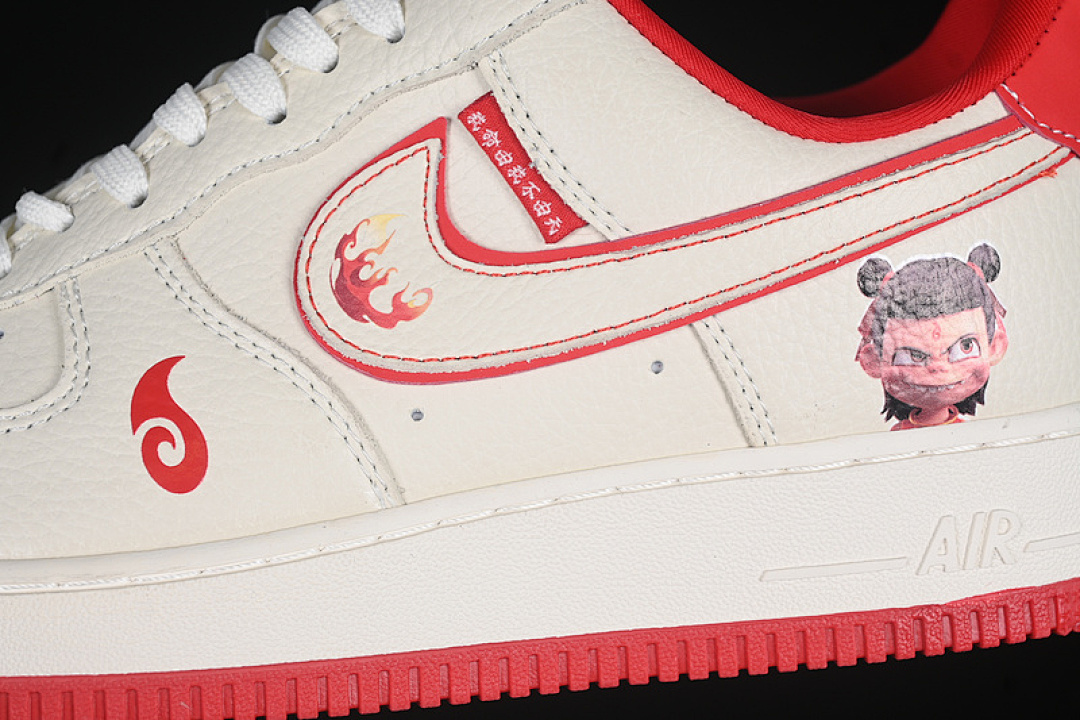 Nike [KK1988-059]-[AIR FORCE 1 07 LOW WHITE/RED]-[WOMAN:36-39]-[MAN:40-45] - Image 8