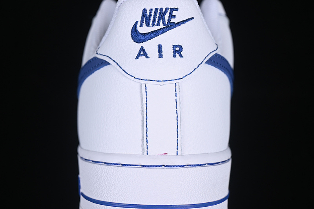 Nike [HQ2037-100]-[AIR FORCE 1 07 LOW WHITE/DEEP ROYAL BLUE]-[WOMAN:36-39]-[MAN:40-45] - Image 7