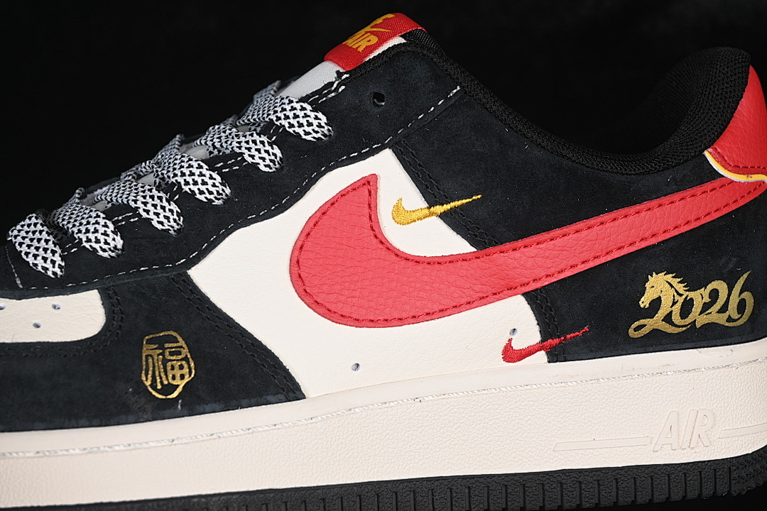 Nike [MZ9588-831]-[AIR FORCE 1 07 LOW CASUAL SNEAKERS RED/WHITE/BLACK]-[WOMAN:36-39]-[MAN:40-45] - Image 7